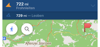Marcatori mappa sul widget della barra superiore