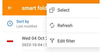 Gestione Cartelle Smart I miei luoghi Android