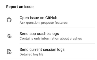 Schermata aiuto offline Android