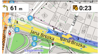 Widget Orario di arrivo Tempo rimanente