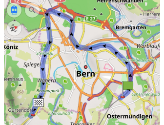 Mappa trasporto tram