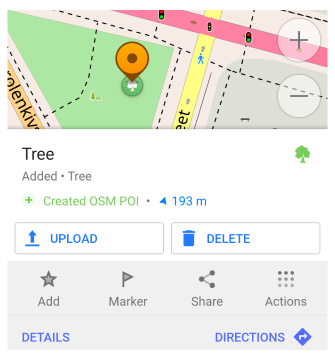 POI uploaden Android