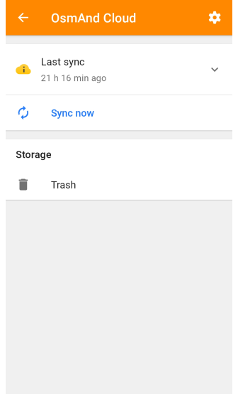 Prullenbak OsmAnd Cloud
