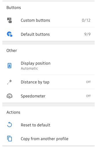 Menu Scherm configureren
