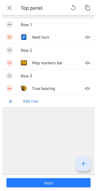 Menu Scherm configureren