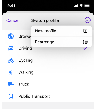 Menu Scherm configureren