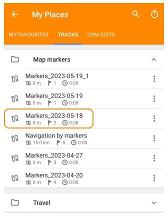 Punt opslaan coördinaten invoeren Android 2
