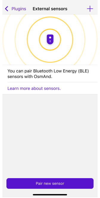 Externe sensoren plugin