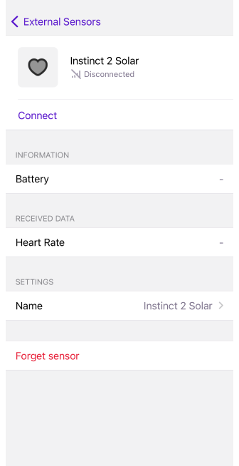 Externe sensoren plugin