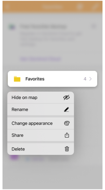 Route information widget