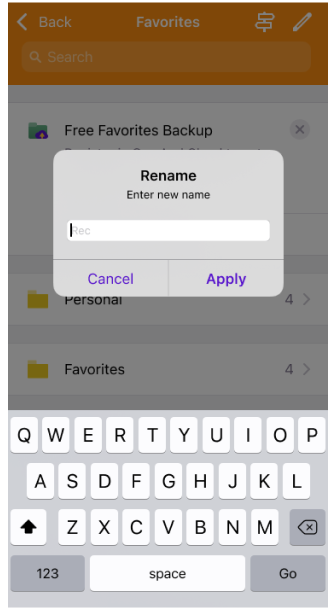 Route information widget