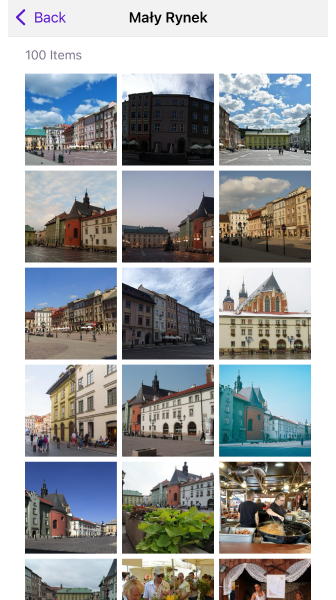 Online foto&#39;s contextmenu iOS