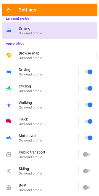 Profiel beheren Android