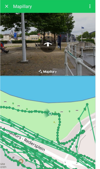 Mapillary-plugin afbeeldingen Android