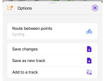 Een route plannen ios