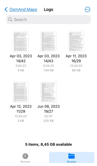 Stuur crash logs iOS 2