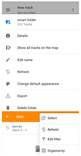 Mijn plaatsen Slimme Mappen Beheren Android