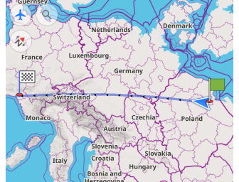 Rechtlijnig navigatietype Android