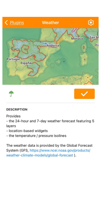 Ustawienia wtyczki iOS 1
