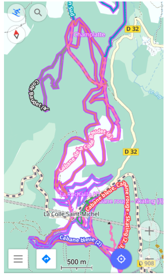Trasy włączone w systemie Android