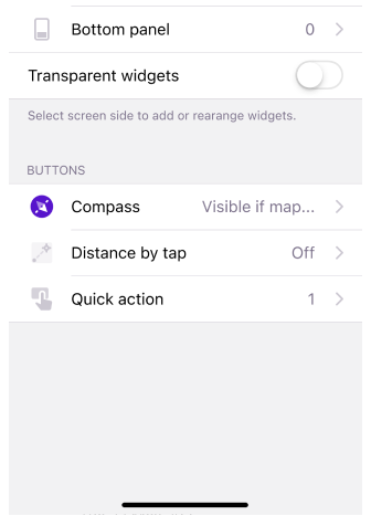 Menu Konfiguruj ekran