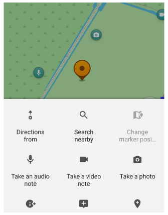 Menu kontekstowe wtyczki audio/wideo zrób notatkę