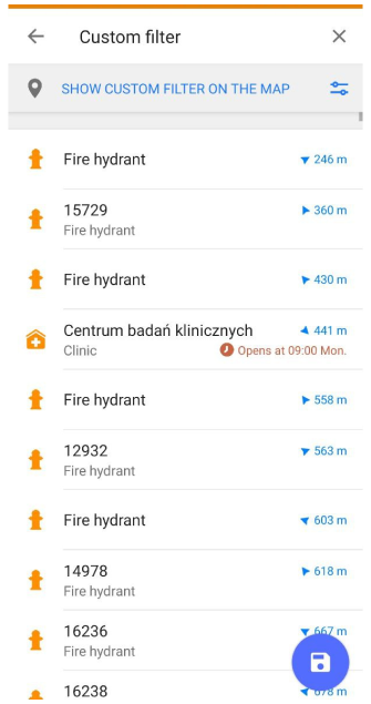 Zapisywanie niestandardowego POI Android