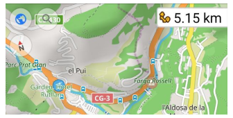 Widżet odległości do celu 2 Android