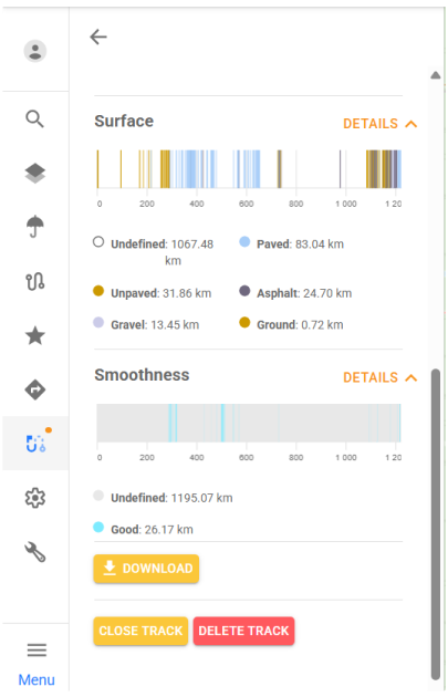 Zarządzanie śladem w OsmAnd Web