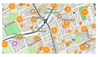 Punkt POI Wikipedii w systemie iOS