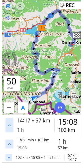 Route Guidance Widget