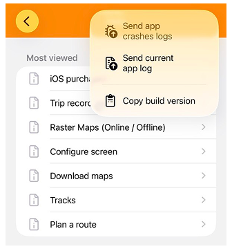 Wyślij dzienniki awarii z iOS