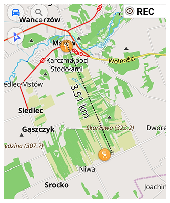 Distância por Toque Android