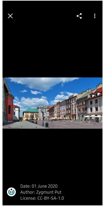 Menu da Galeria – Android