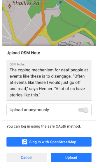 Abrir Nota OSM Android