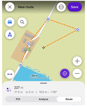 Planejar uma rota iOS