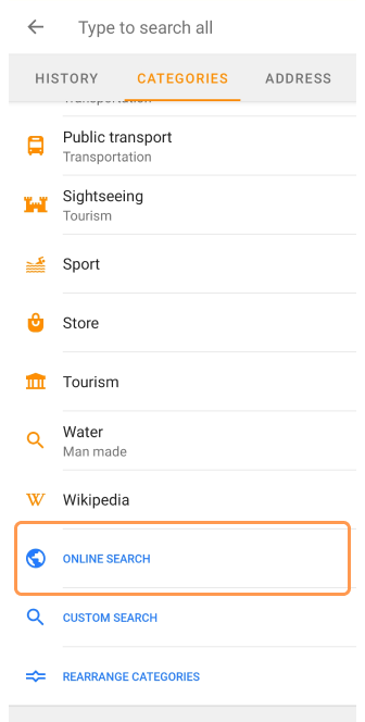 Pesquisar POI Android