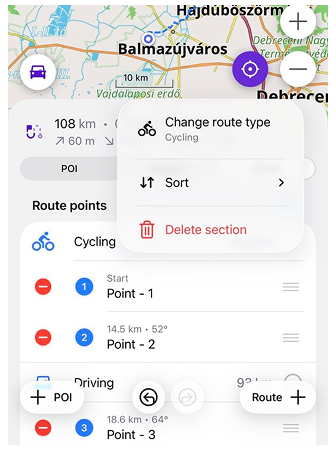Planejar uma rota ios