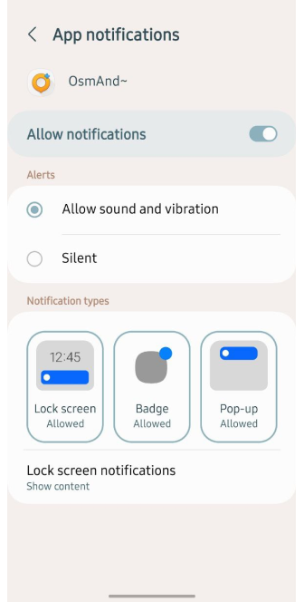Notificação de Gravação de Viagem