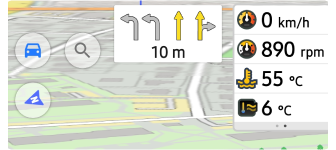 Widgets de métricas do veículo Android