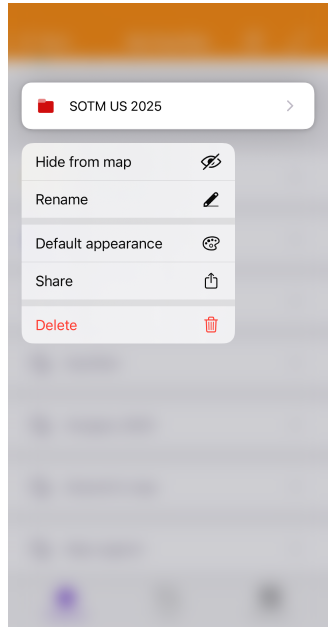 Favoriler eylemleri ios