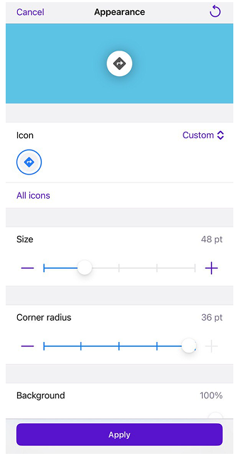 Harita Düğmesi Görünümü