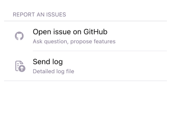 Haritalar menüsü iOS