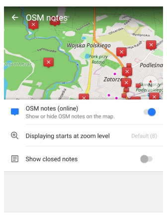 OSM düzenleme katmanı Android 2