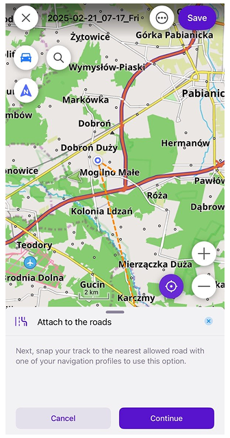 Rota planla snap-road-ios
