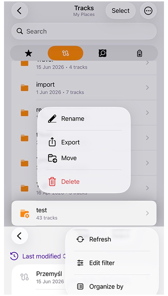 Yerlerim Akıllı Klasörleri Yönetme iOS