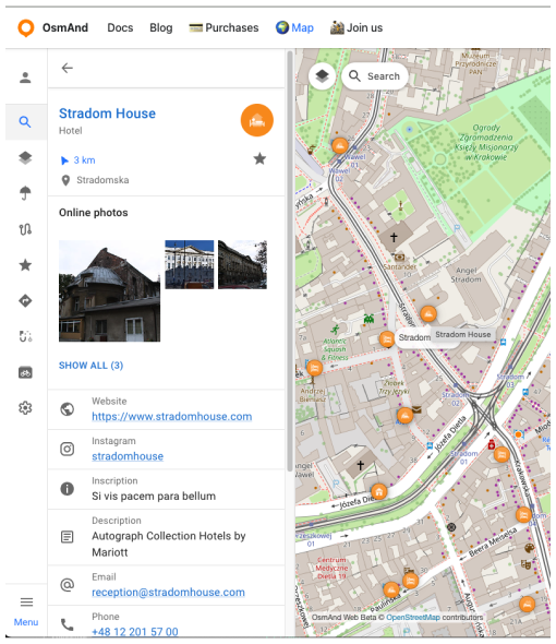 Контекстне меню POI