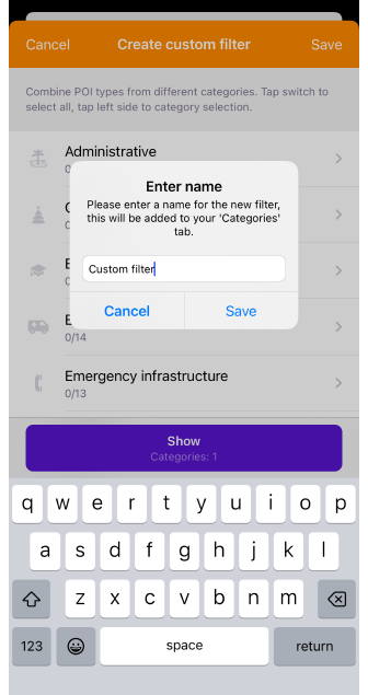 Збереження користувацького POI iOS
