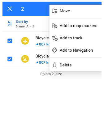 Дія видалення Обраного android