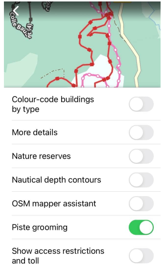 Увімкнути підготовку трас в iOS